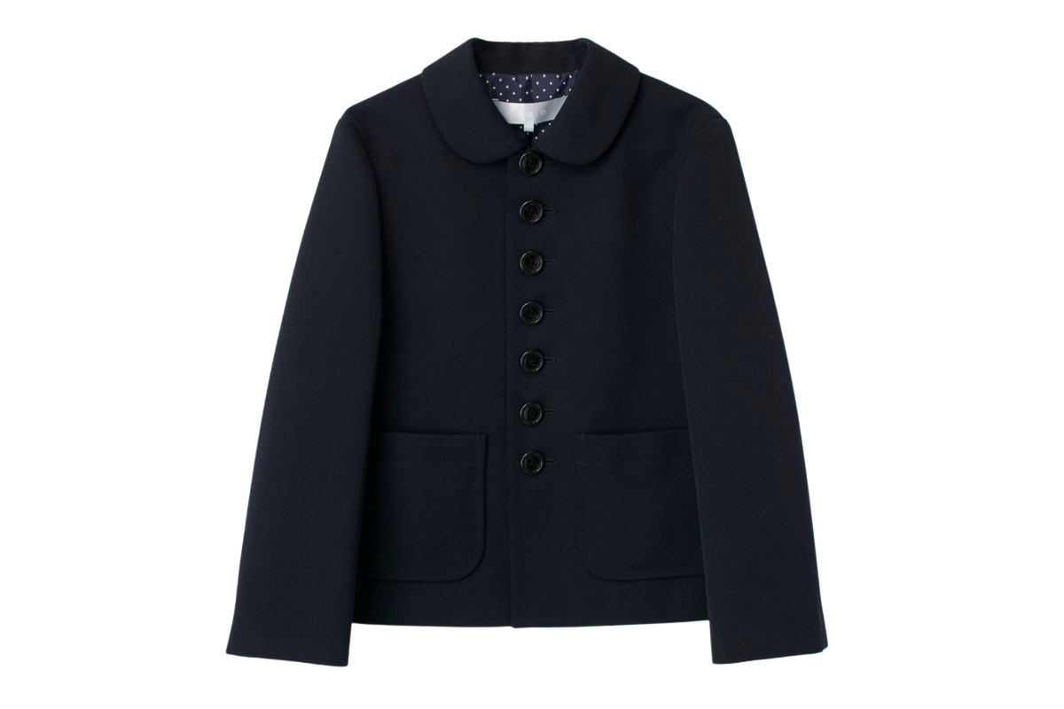 tao タオ ウールギャバ 丸襟ジャケット