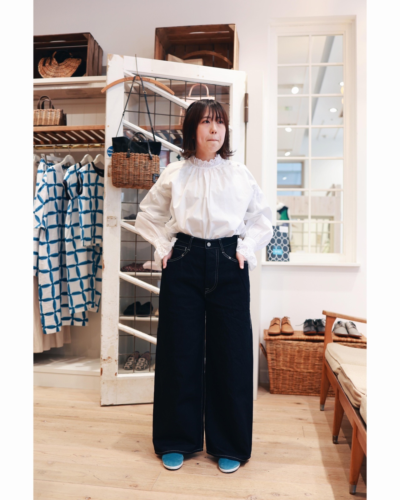 ミナペルホネン always ロールアップデニム 定価3.9万ミナペルホネン