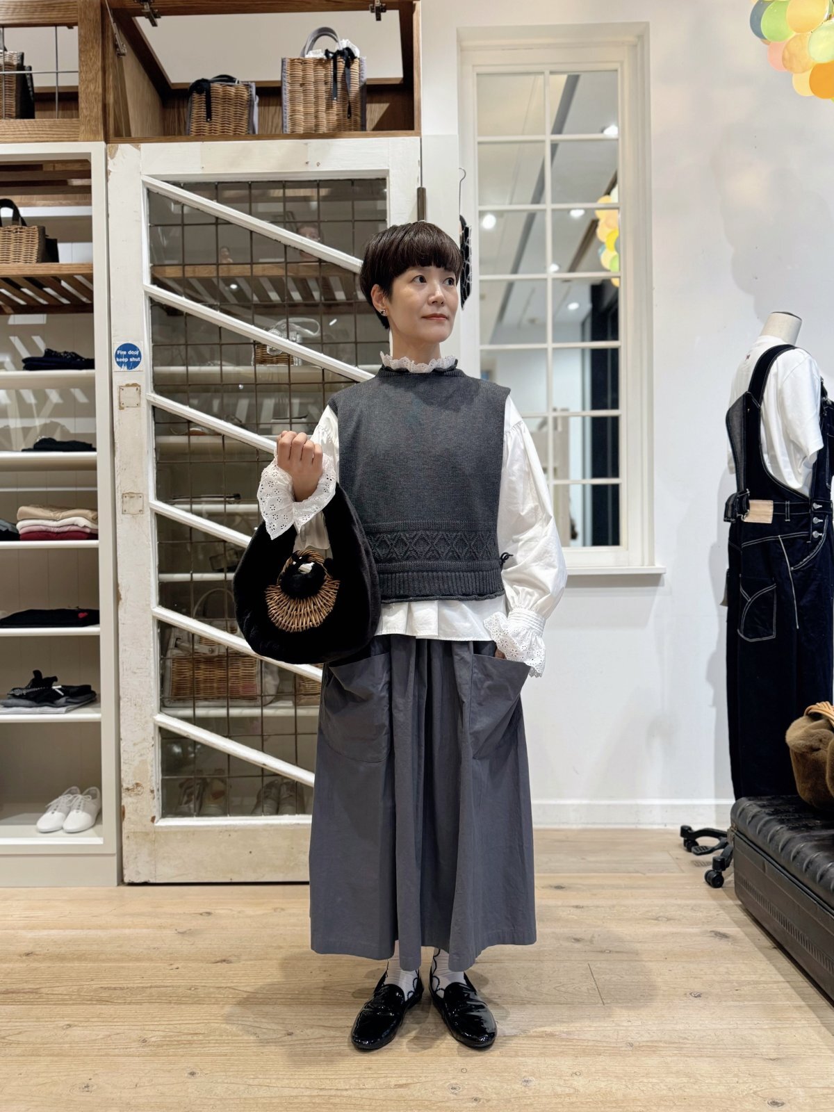 homspun ホームスパン バルキーシーチング ダブルポケットSK