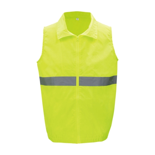 反射付きセーフティベスト（蛍光イエロー）｜交通安全・防犯・防災