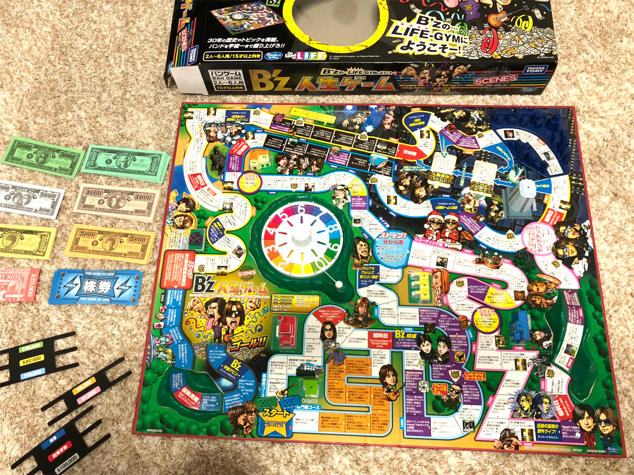 B'z人生ゲーム コラボグッズ商品レビュー・感想 B'z宇宙デビュー