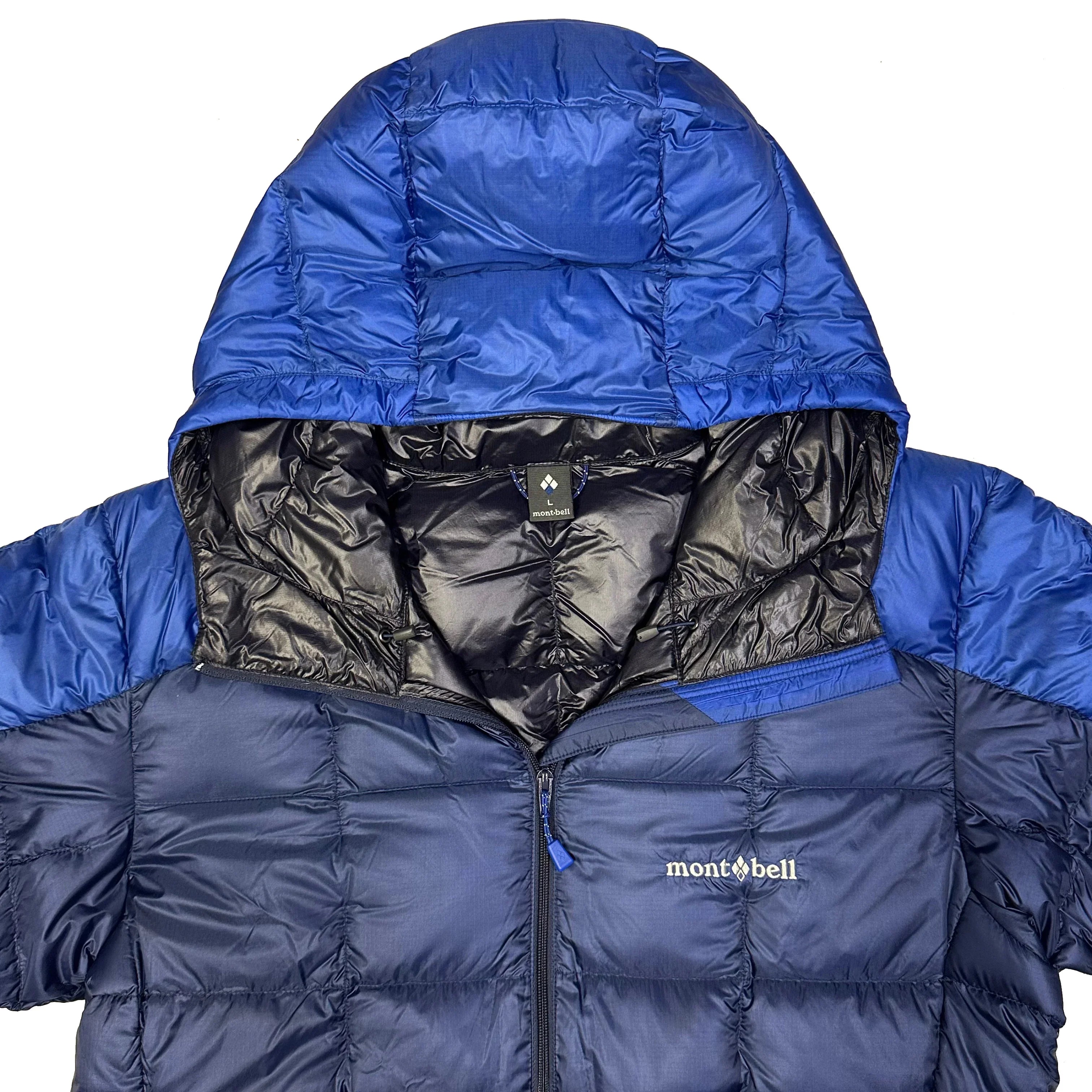 Montbell Superior Down Parka Puffer Jacket In Navy & Blue ( L