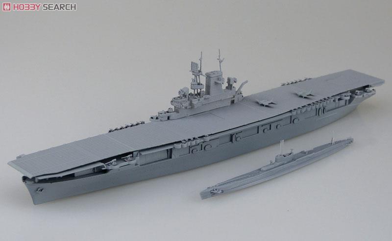 米国海軍航空母艦WASP(ワスプ)＆日本海軍潜水艦 伊19 (プラモデル