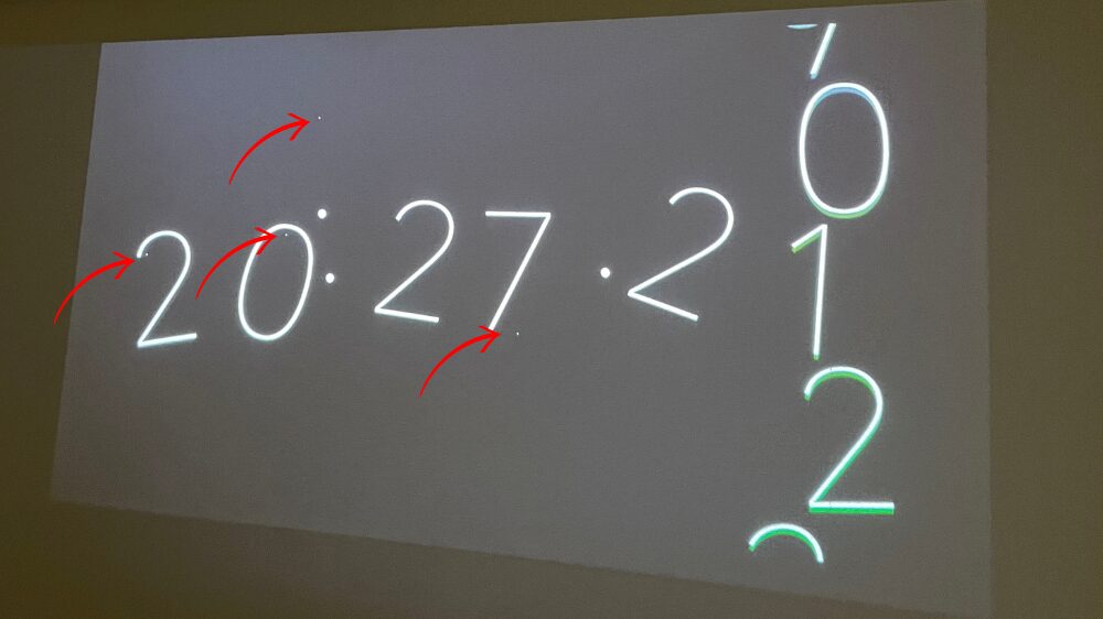 ポップインアラジンのドット抜け(白い点)発生！修理依頼&無償交換品を