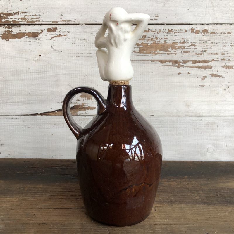 50s Vintage Lay Off Nude Decanter Pin Up Girl (T399) - 2000toys