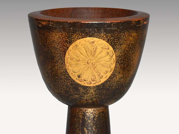 小鼓胴 菊紋蒔絵 江戸初期頃 | 古美術ささき