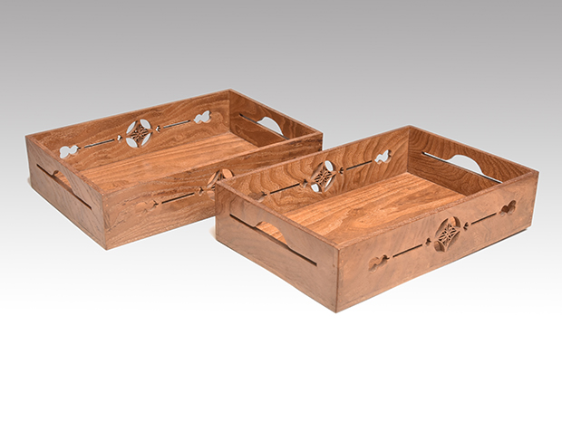 仰木政斎（作) 遠州好 桑透莨盆 一対（2個) 共箱 | 古美術ささき