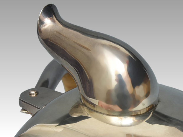 純銀 平安 四世 秦蔵六（造）阿古蛇 銀瓶 498g | 古美術ささき