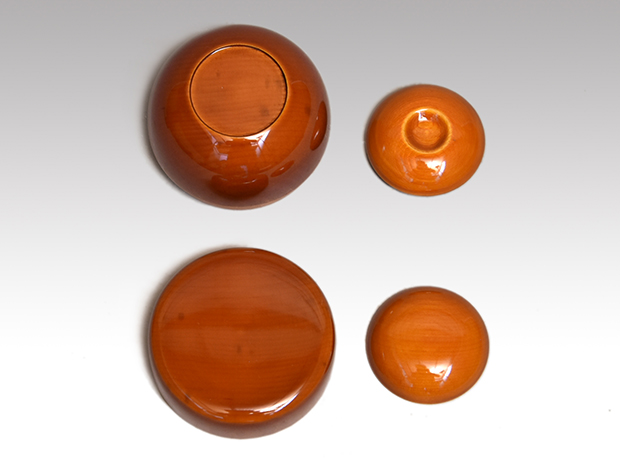 飛騨春慶塗 茶箱一揃い 象牙茶杓 仕覆（正倉院 双鳥華紋）未使用 | 古