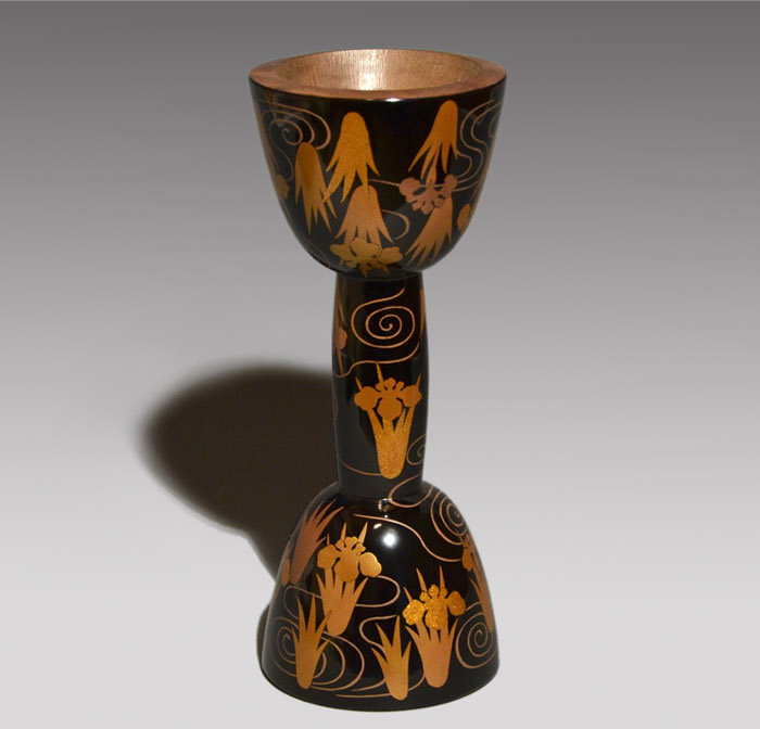 小鼓 菖蒲蒔絵 江戸後期 | 古美術ささき