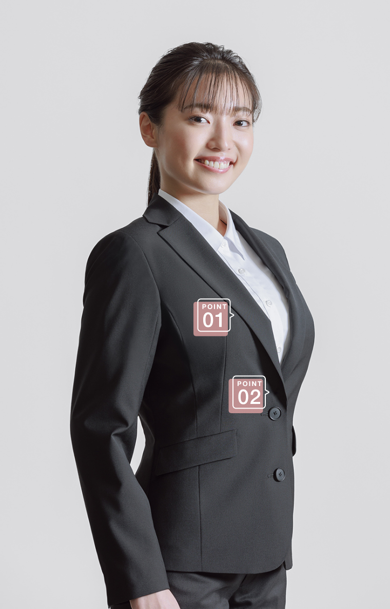 コナカ/フタタ ✕ overE 胸が大きな女性のためのSHIRT&JACKET