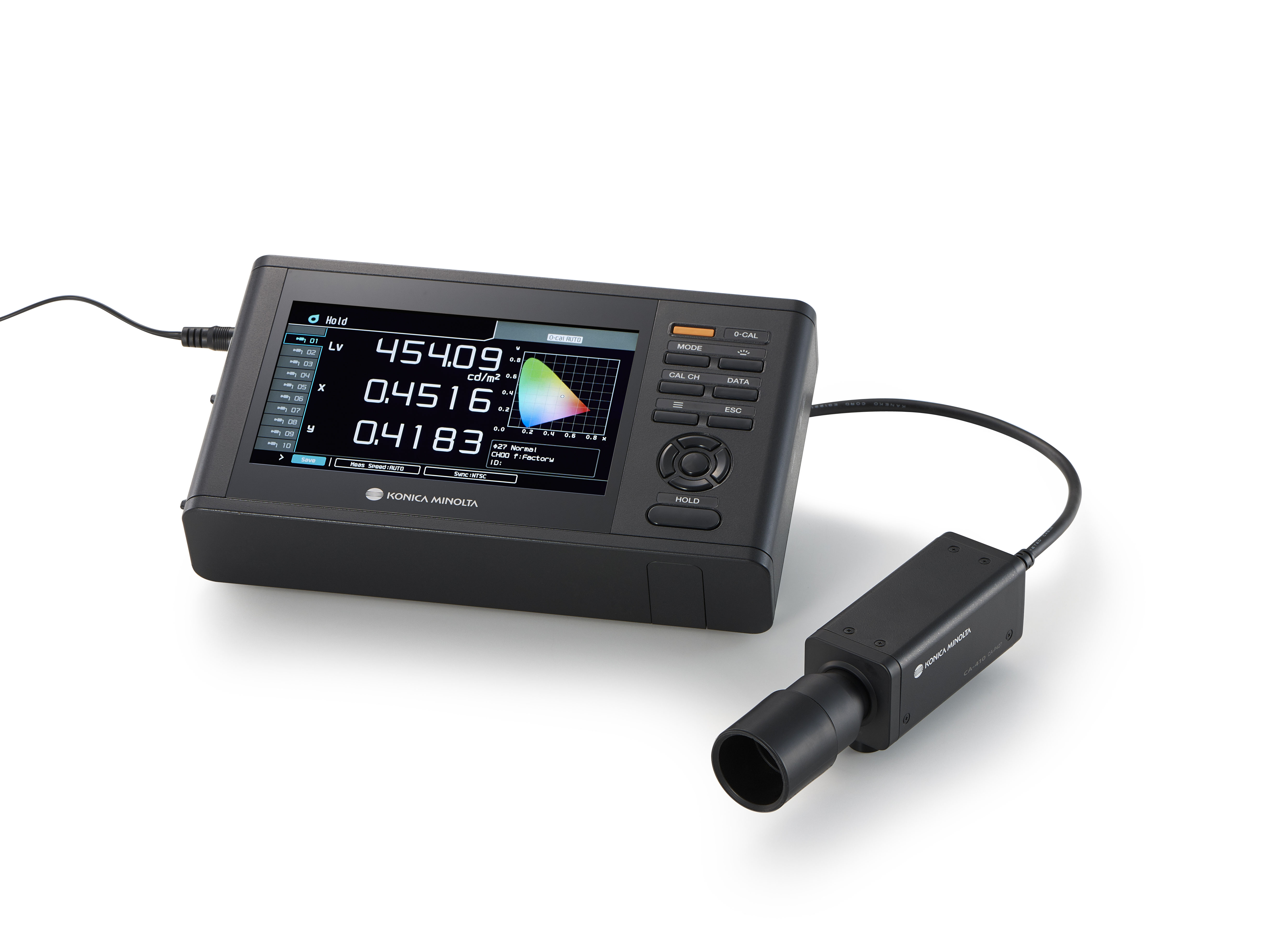 有機ELディスプレイの測定ニーズに対応したカラーアナライザー「CA-410