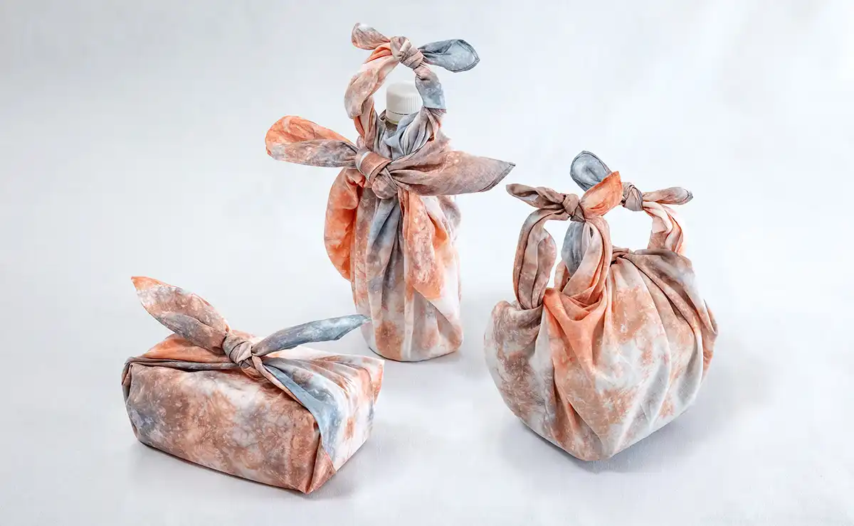 ミニ風呂敷染色キット オレンジ&グレー｜みやこ染｜創業1890年。日本