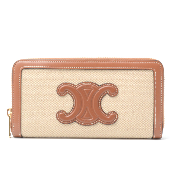 セリーヌ CELINE トリオンフ ラウンドファスナー長財布 10L732FAZ 中古