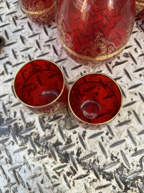 ムラーノグラス【高価買取】ベネチアングラス デキャンタセット 出張で