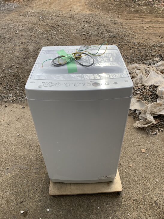 2024年製【高価買取】Haier 6.0キロ 全自動洗濯機 OBBW-60A 我孫子市下