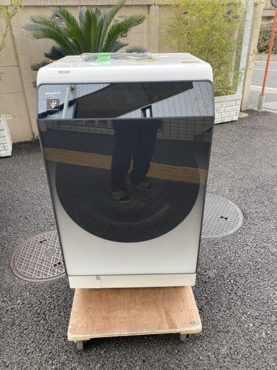 中古ドラム式洗濯機]シャープ ES-W114-SL 2022年製 新宿区にて【出張