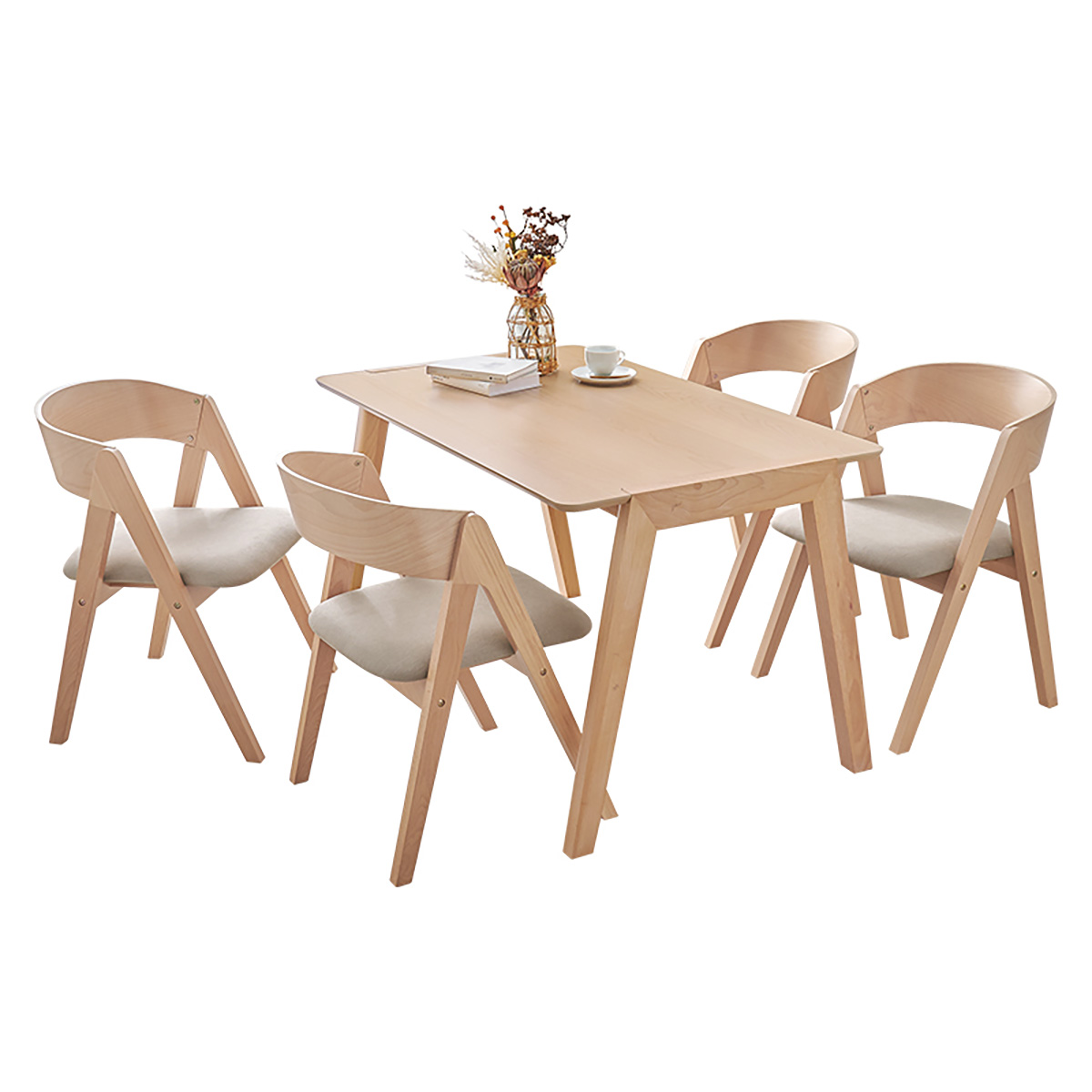 ダイニングテーブルセット 4人掛け 5点セット ダイニングセット MI