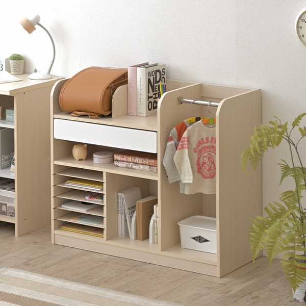 幅93cm ワイドランドセルラック Cacao(カカオ) キャスター付き 2色対応