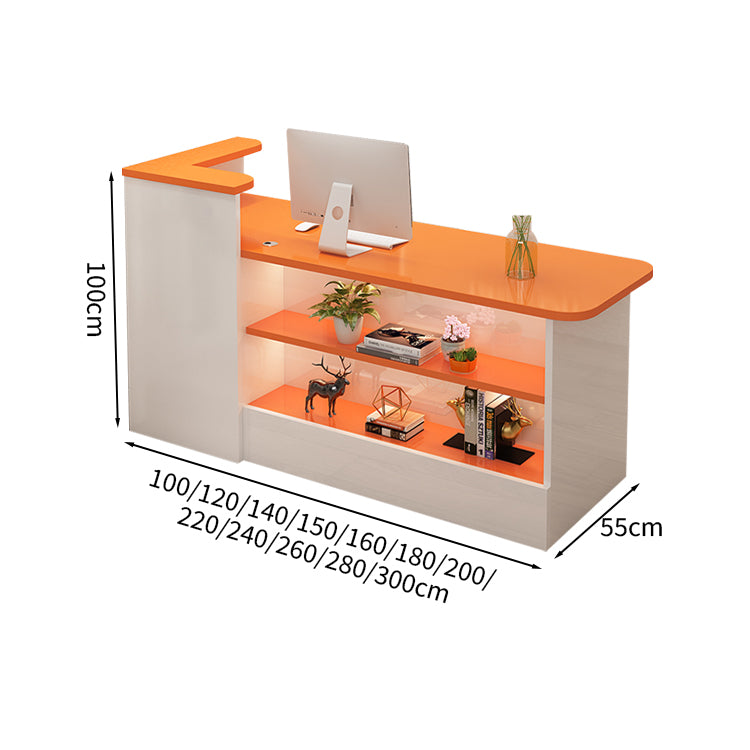 受付カウンター レジカウンター カウンター 受付台 高級感 ロック付き