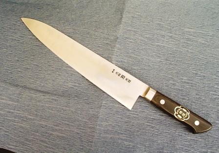 本焼】手打ち牛刀 （本刃付け） - 弓仲金物総本店