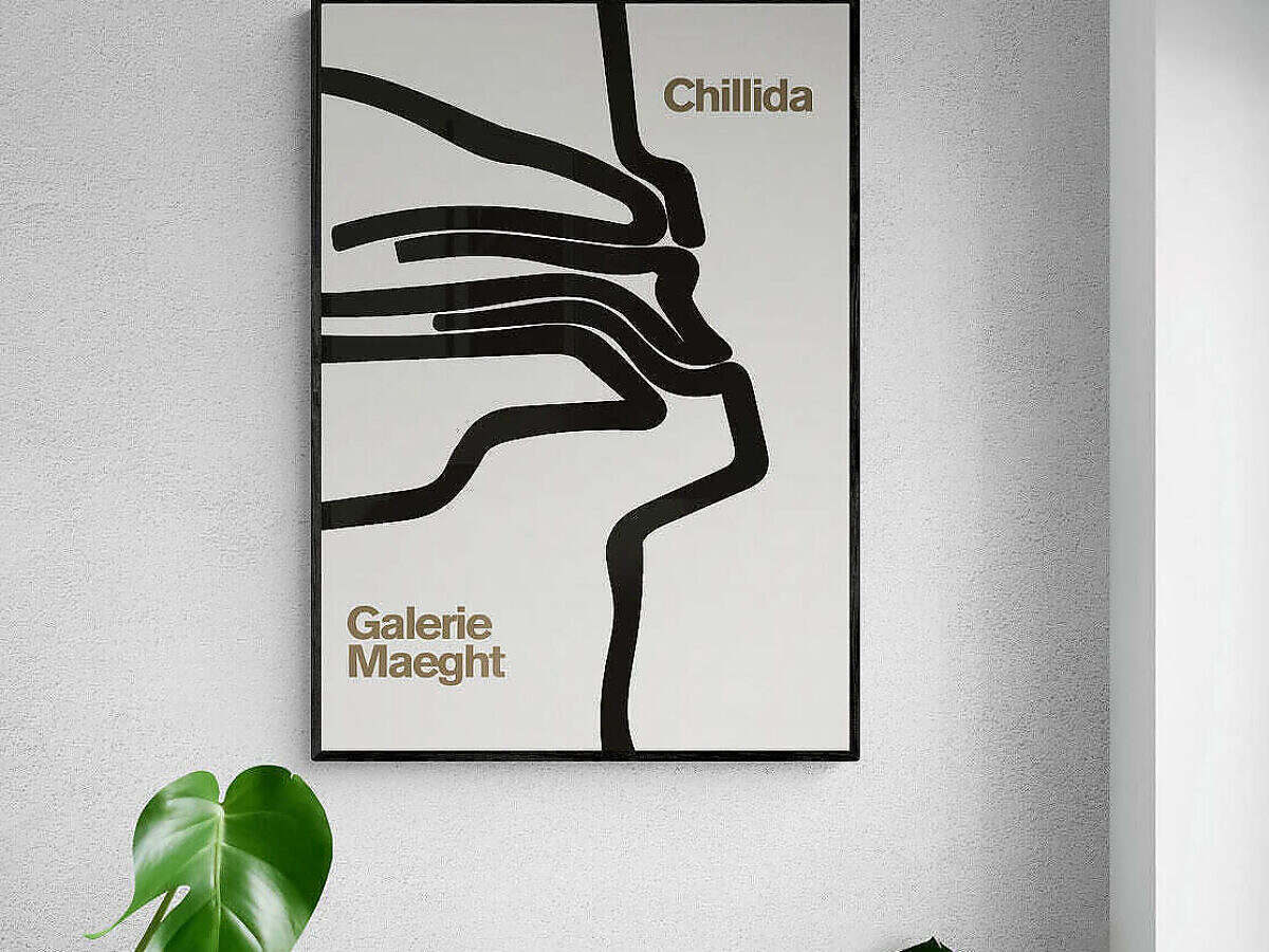 Eduardo Chillida - Galerie Maeght Exhibition Poster - Κάντο Κορνίζα