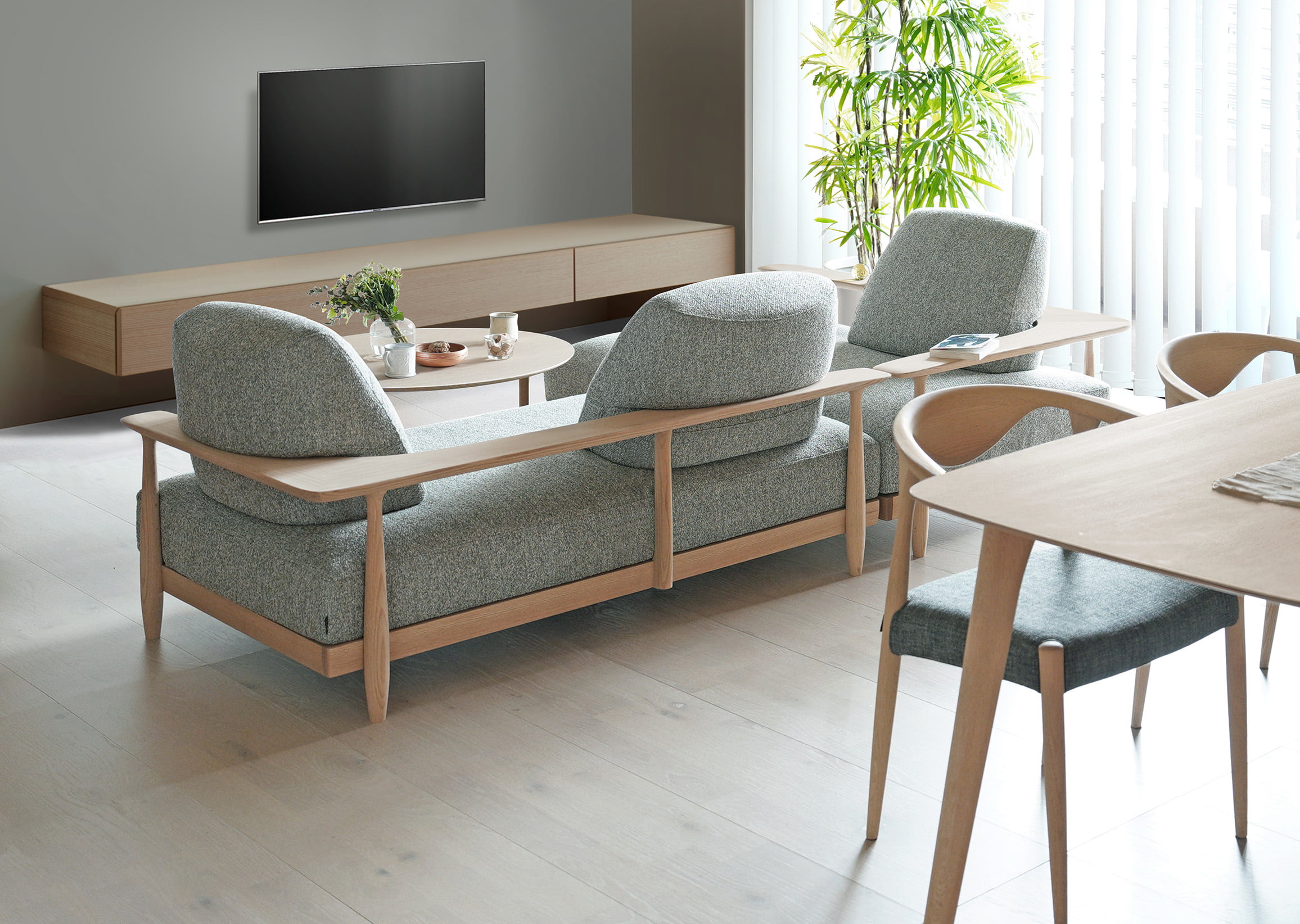 柏木工 3人掛け ソファー シガーロ 定価25万 柏木工 3人掛け ソファー