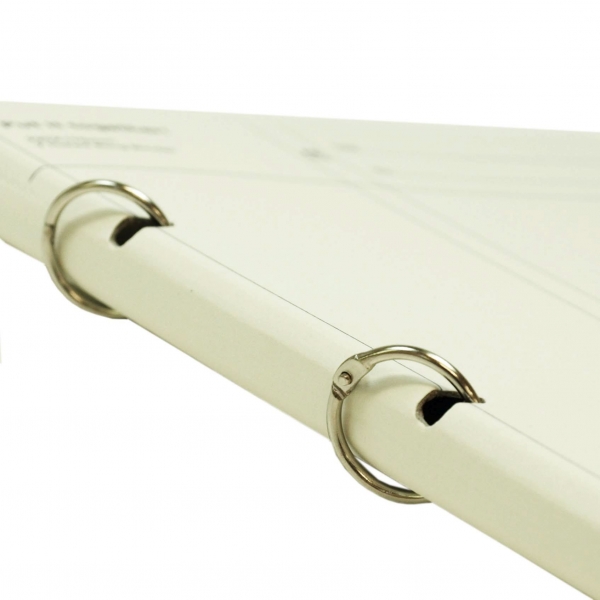 A5 2穴 リングホルダー【ホワイト】 : 文房具と文具通販のKDM