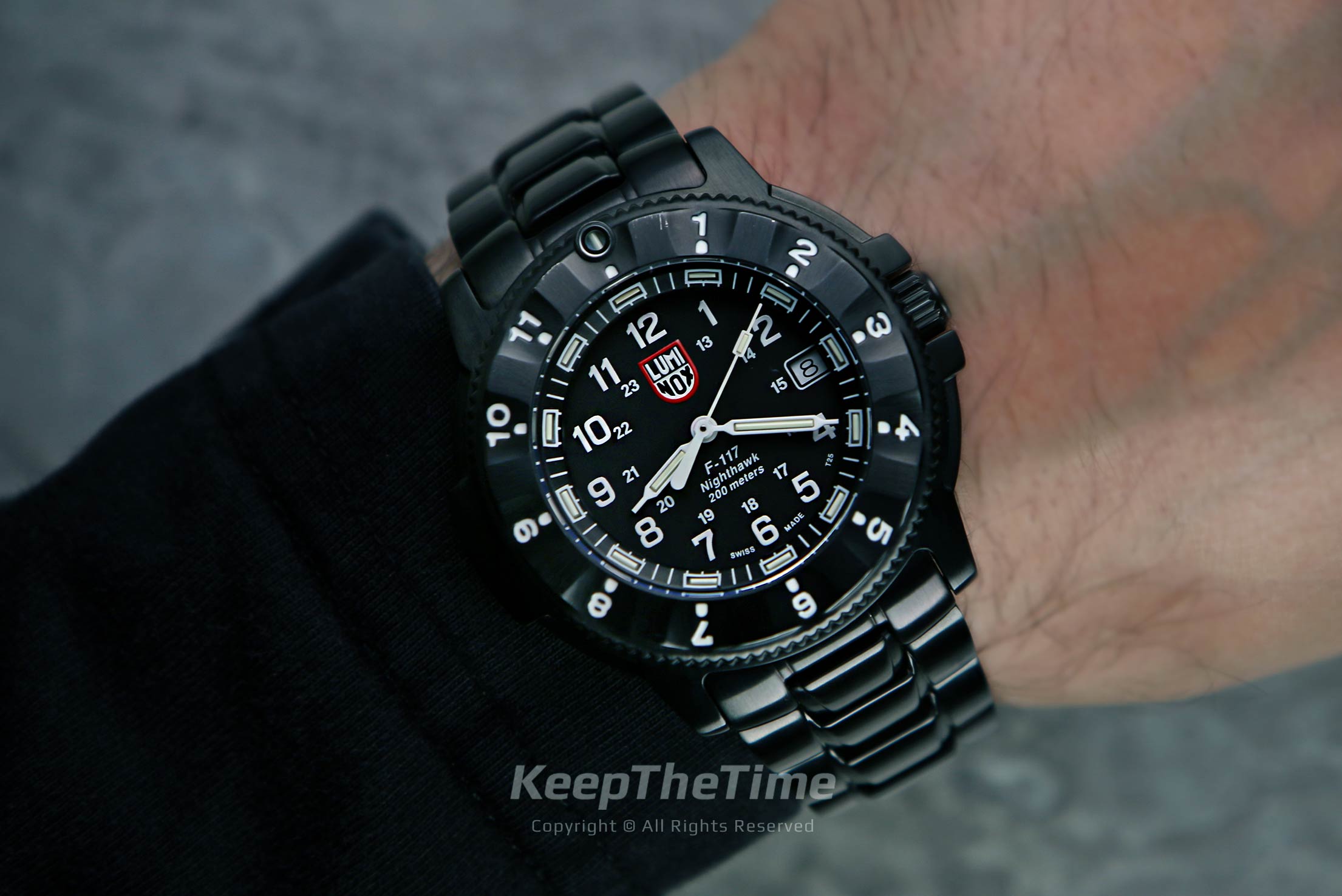 Luminox F-117 Nighthawk PVD Tritium Tool Watch Series 3400
