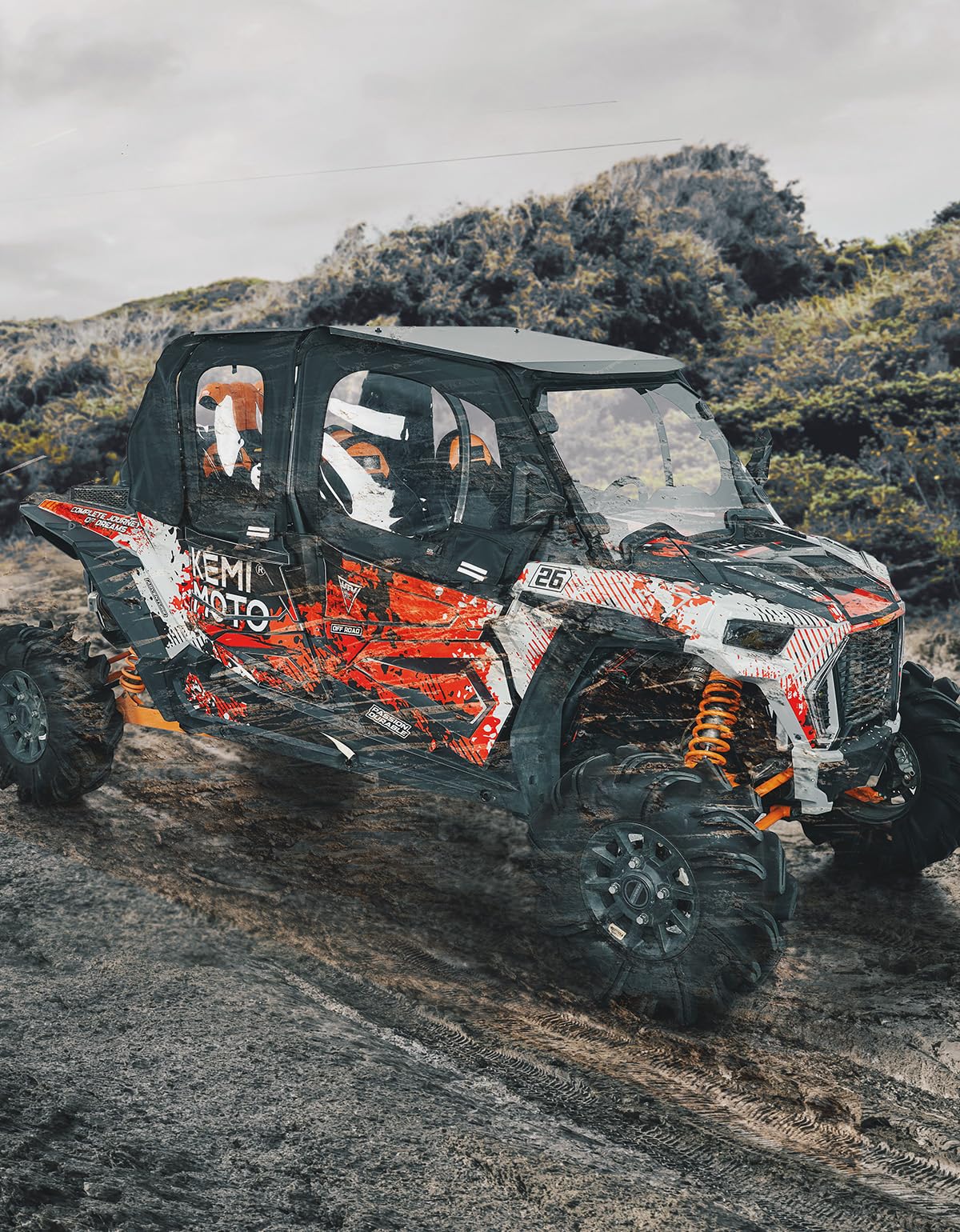 Polaris RZR XP 4 1000 Soft Upper Doors – Kemimoto