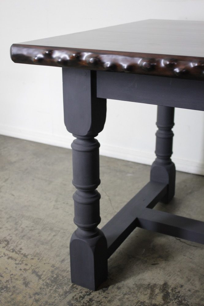 ヴィンテージ 縞黒檀 座卓改造 ダイニングテーブル | キヤアンティークス