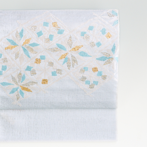 まこと織物：九寸名古屋帯/引き箔：よろけ織 – 創作着物と帯の専門店