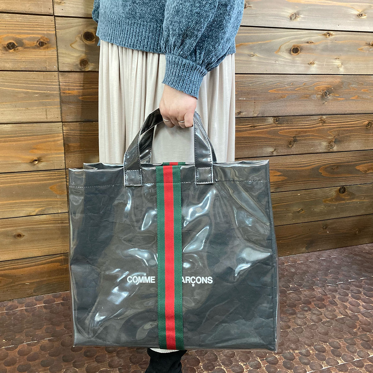 GUCCI×COMME des GARCONS】SHOPPER PVC TOTE BAG【買取入荷情報