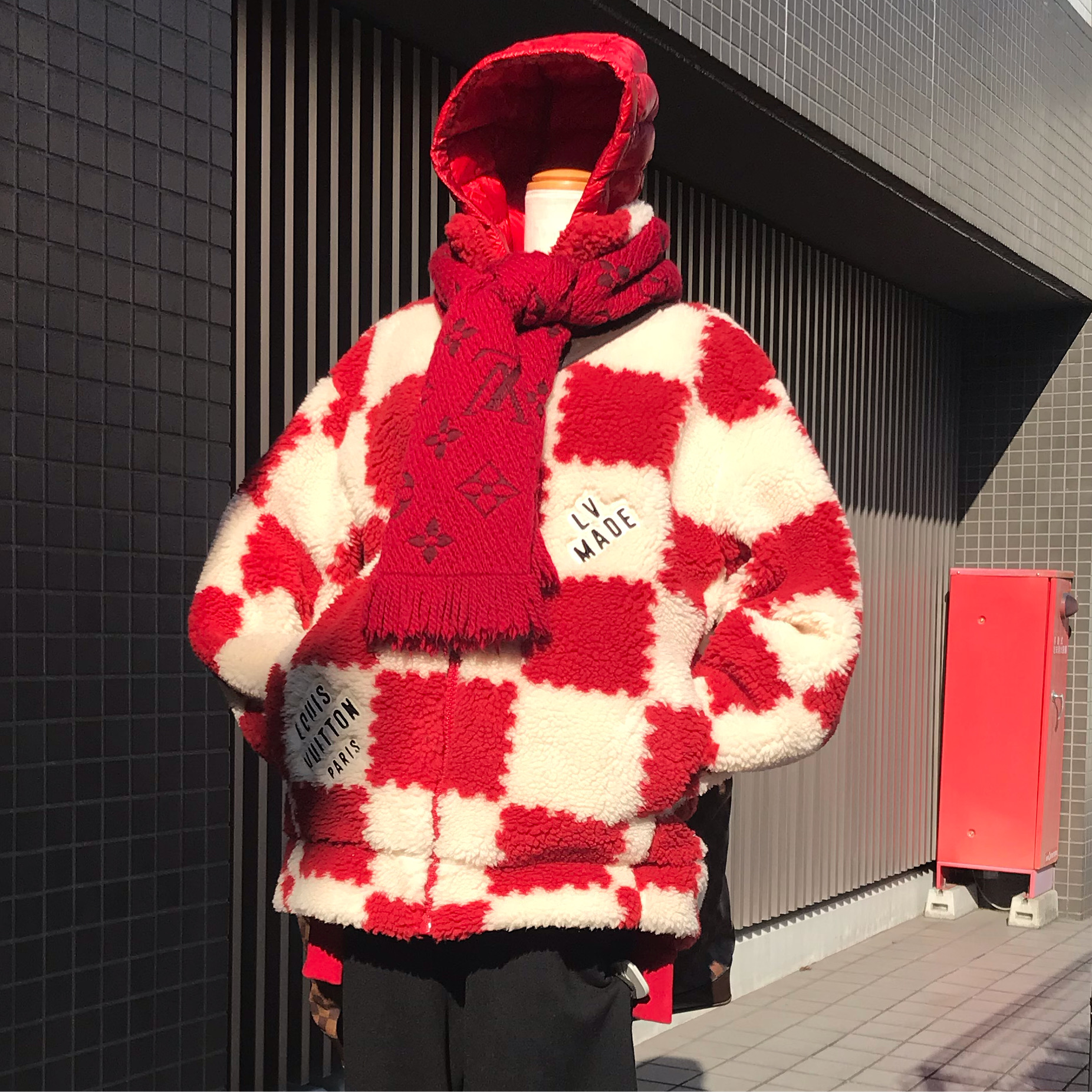LOUIS VUITTON × NIGO] 2021AW Jacquard Damier Fleece / ジャカード