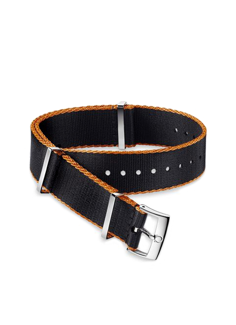 NATOストラップ(ポリアミド/ 黒・赤ライン入り)｜オメガ（OMEGA