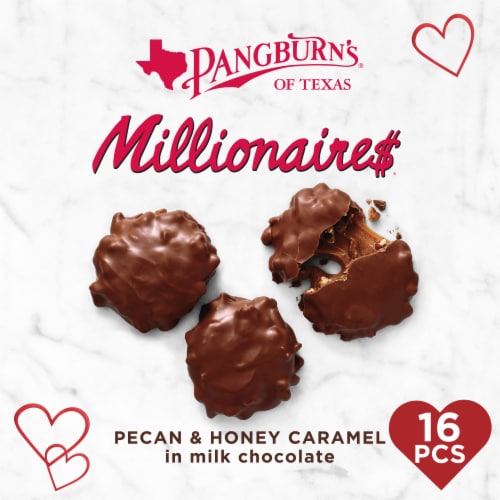 PANGBURN'S Millionaires Valentine's Day Milk Chocolate Pecans and
