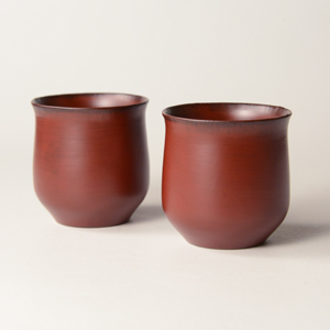 太田修嗣①洗朱根来角隅切盆 漆芸 太田修嗣展】 Exhibition of OTA