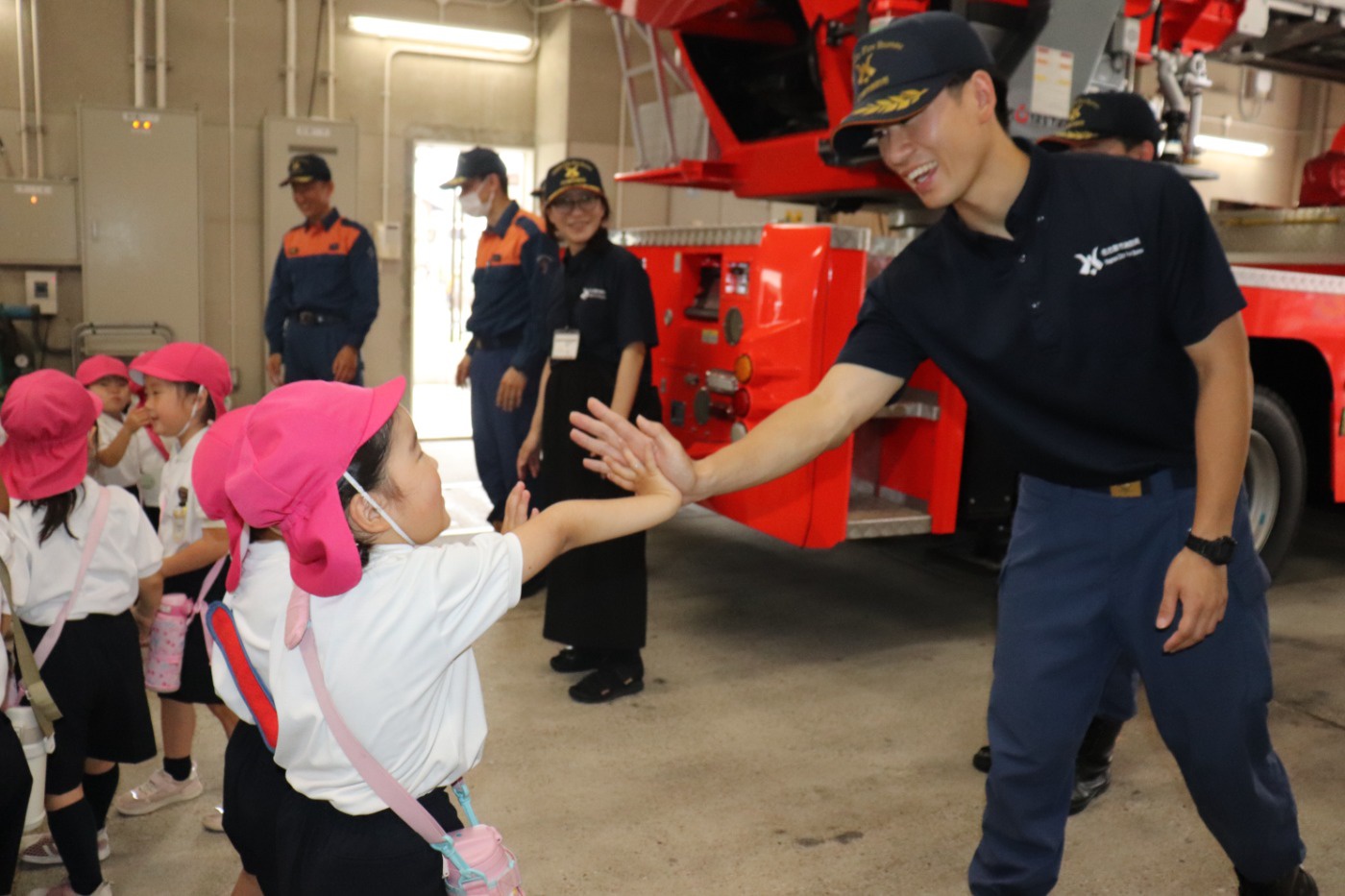 年中組 消防署見学 | 幼稚園ニュース | 享栄幼稚園 | 名古屋市瑞穂区の