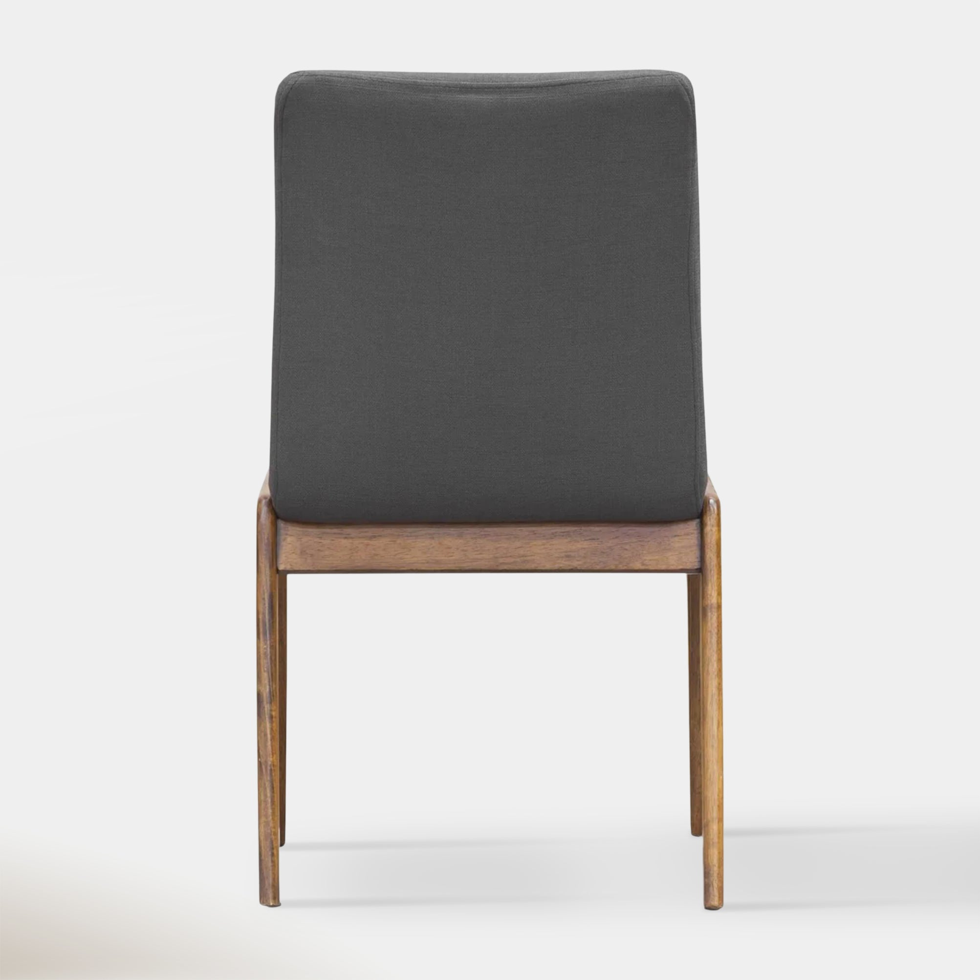 Mikael Dining Chair - Grey Fabric & Walnut | Hoft Home