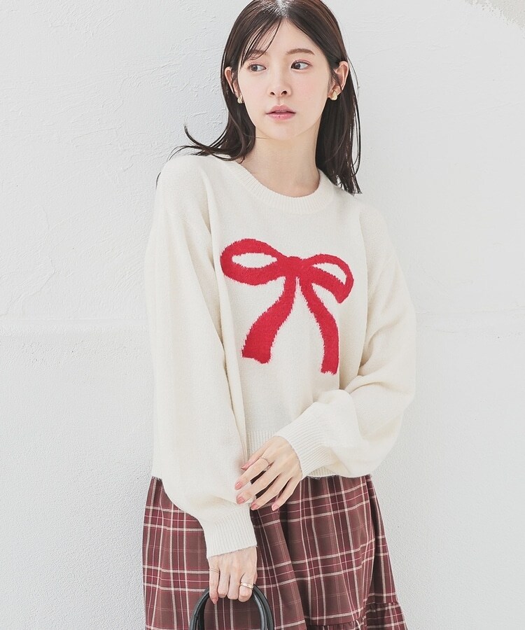 リボン柄ニット: トップス｜ハニーズ公式通販