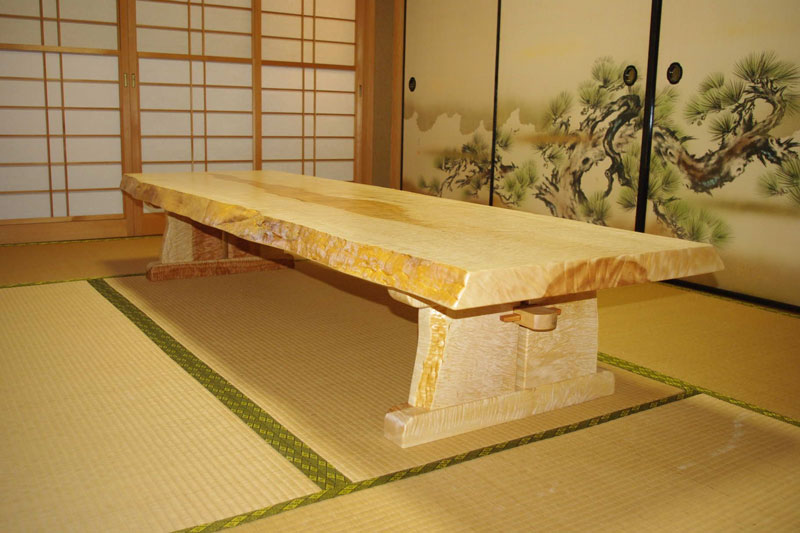 楠 一枚板 ダイニング テーブル 栃 欅 リビング カウンター 座卓 杢