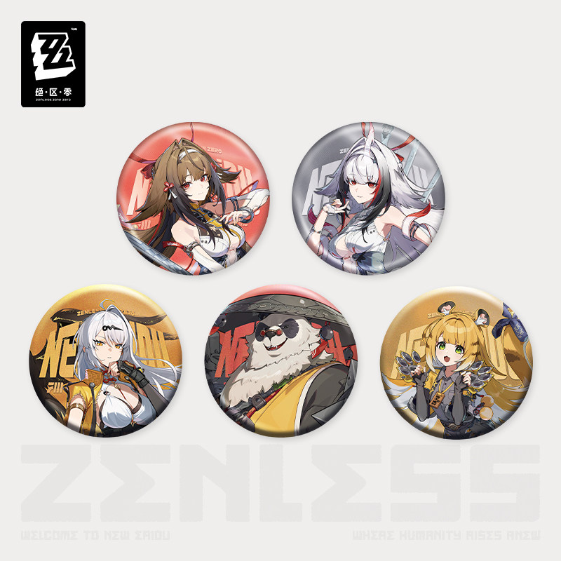 ZZZ 20pt】ゼンレスゾーンゼロ 立ち絵 缶バッジ 雲嶽山 - HAKUTEA
