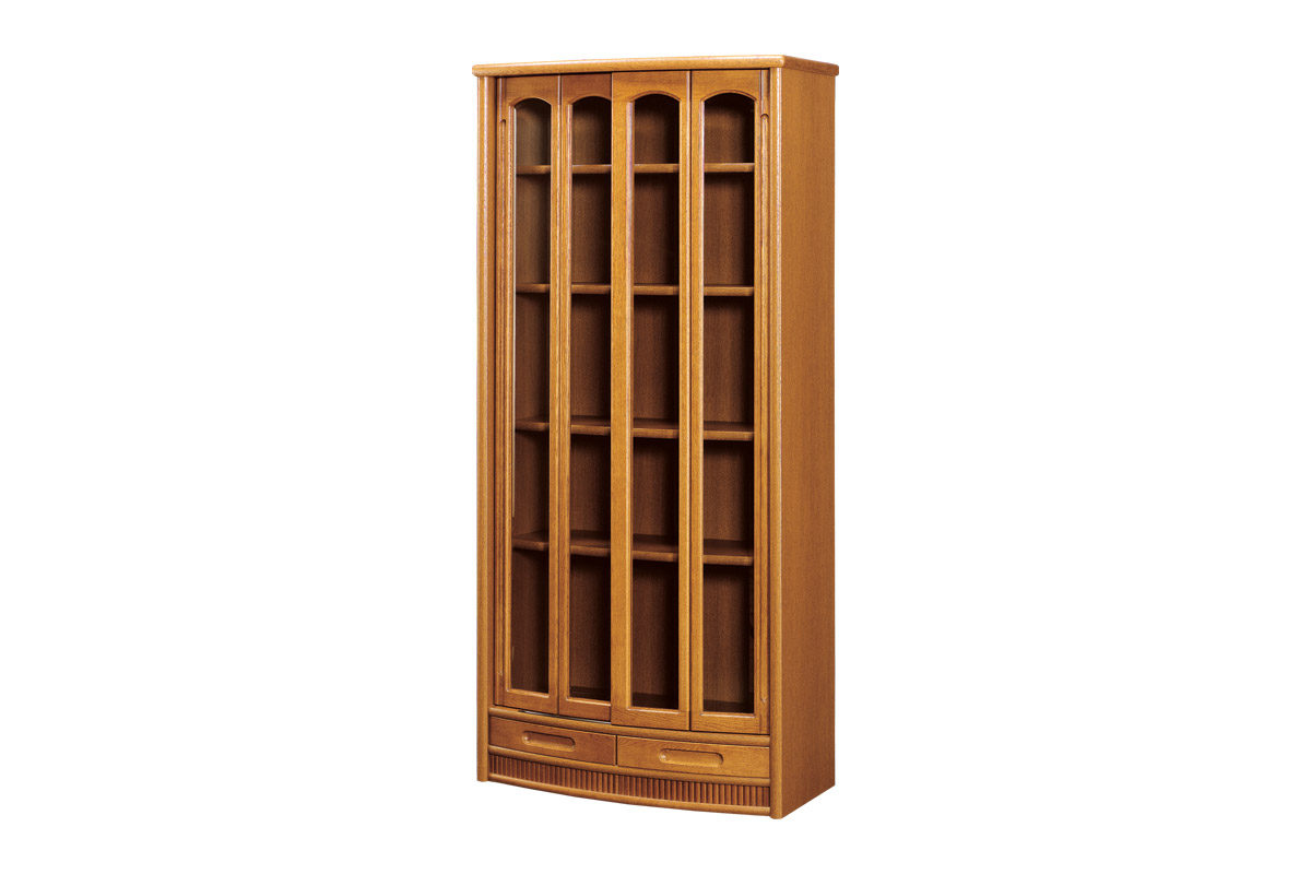 曲線を活かした優雅なデザイン ｜No.1900書棚｜製品一覧｜浜本工芸株式会社