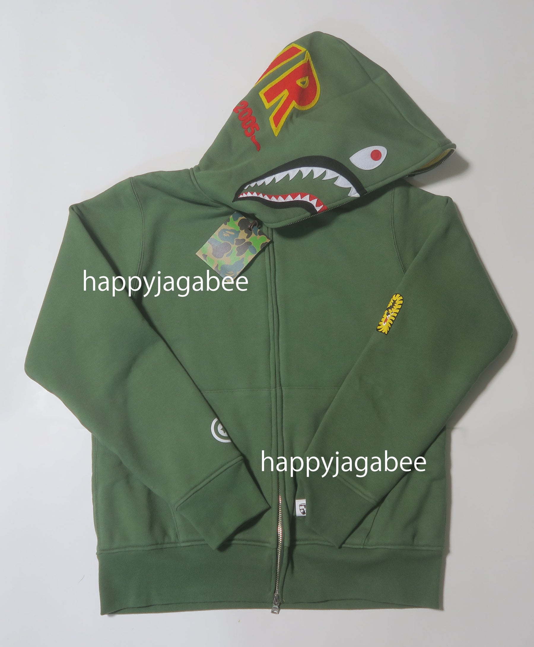 A BATHING APE 2ND SHARK FULL ZIP HOODIE – happyjagabee store