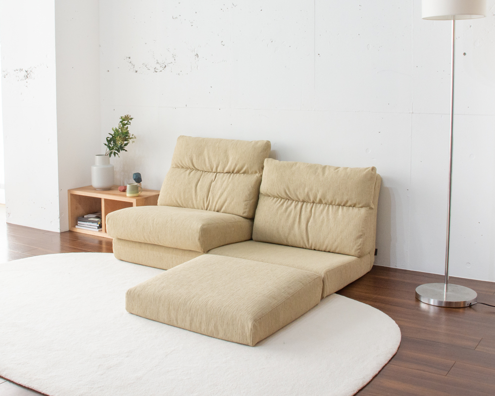 ソファ高さ変更/選択可能なローソファー・フロアソファーラインナップ