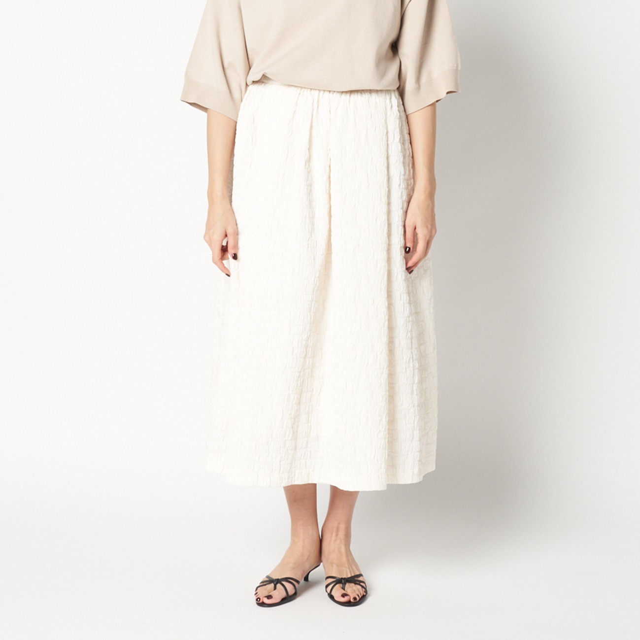 JACQUARD A LINE SKIRT｜HELIOPOLE｜HÉLIOPÔLE（エリオポール）公式