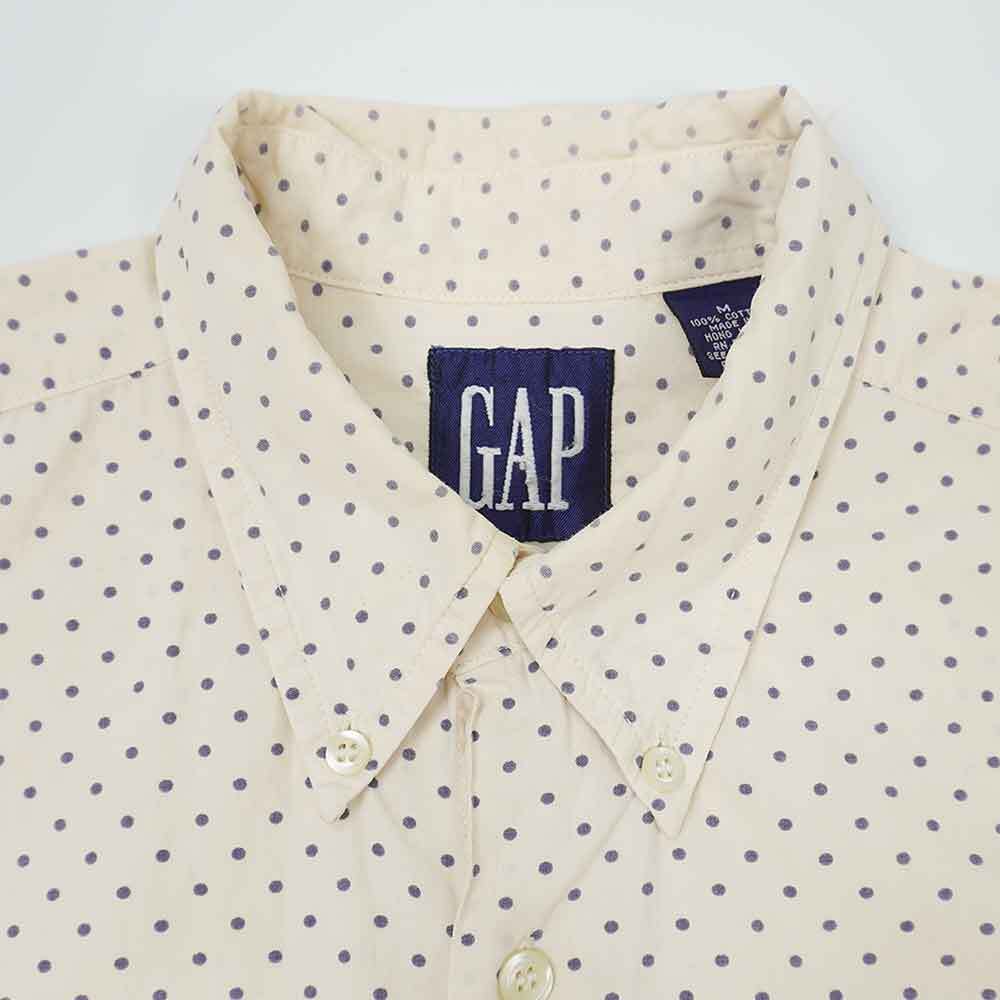 90's OLD GAP ポルカドット柄 ボタンダウンシャツmtp03353001682052
