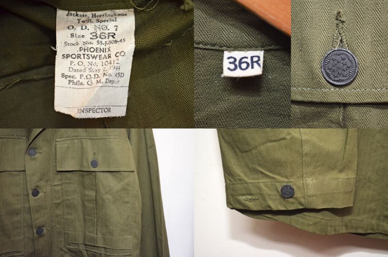 40's US ARMY M-43 HBTジャケット 13STAR ?DEADSTOCK” - used&vintage
