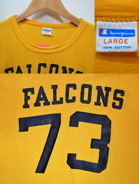 70's Champion フットボールTシャツ “WIN” - used&vintage box Hi-smile