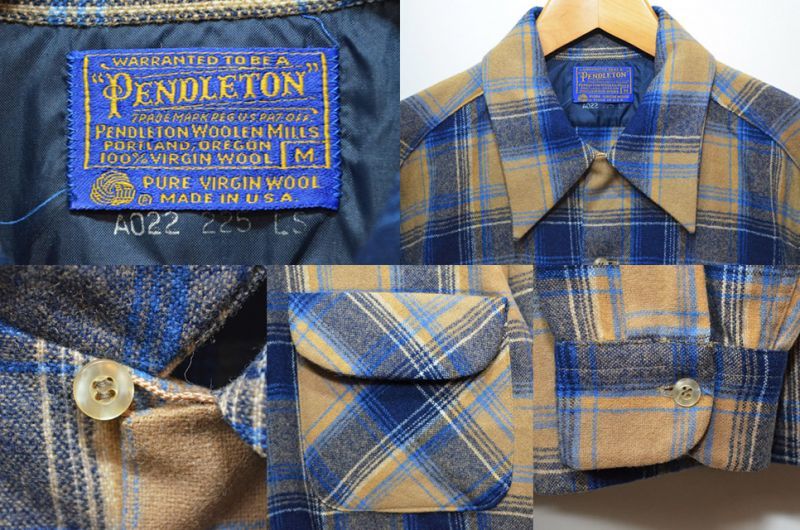 70's PENDLETON ウールシャツ - used&vintage box Hi-smile